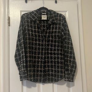 Abercrombie Tweed Oversized Button-Down